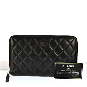 Auth Chanel Coco Mark Matelasse Leather #60903C50B